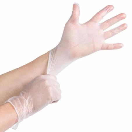 Gants en vinyle: Boite/100 pièces
