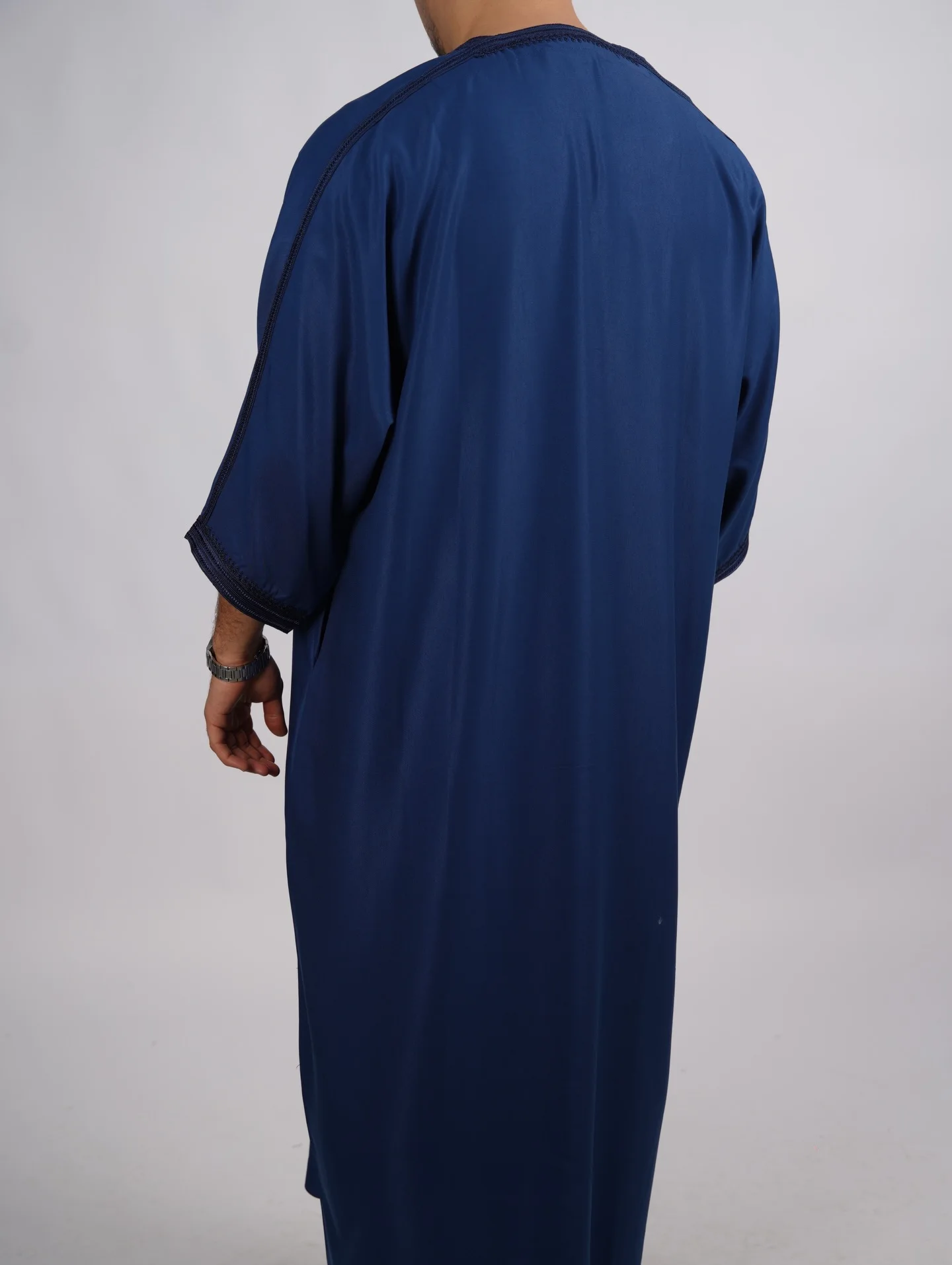 Gandoura MLIFA a la main - blue