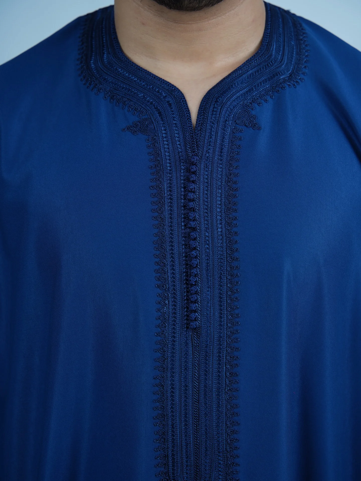 Gandoura MLIFA a la main - blue