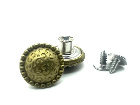 زر الأرجل المعدنية ذات الطراز العتيق