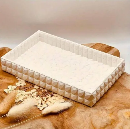 Moule en silicone avec motif de diamant pour plateau de bijoux
