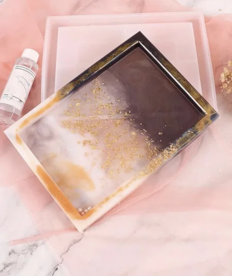 1 pièce Moule en gel de silice pour boîte à bijoux