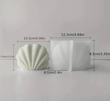 Moules en silicone et résine SILIKE LUFEI - Kits de fabrication de bougies et de savons en forme de coquillage 3D
