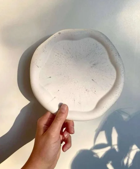 Moule en silicone pour plateau de rangement en forme de vague irrégulière