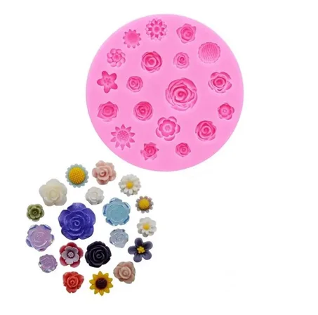 1 pièce de moule en silicone liquide rose