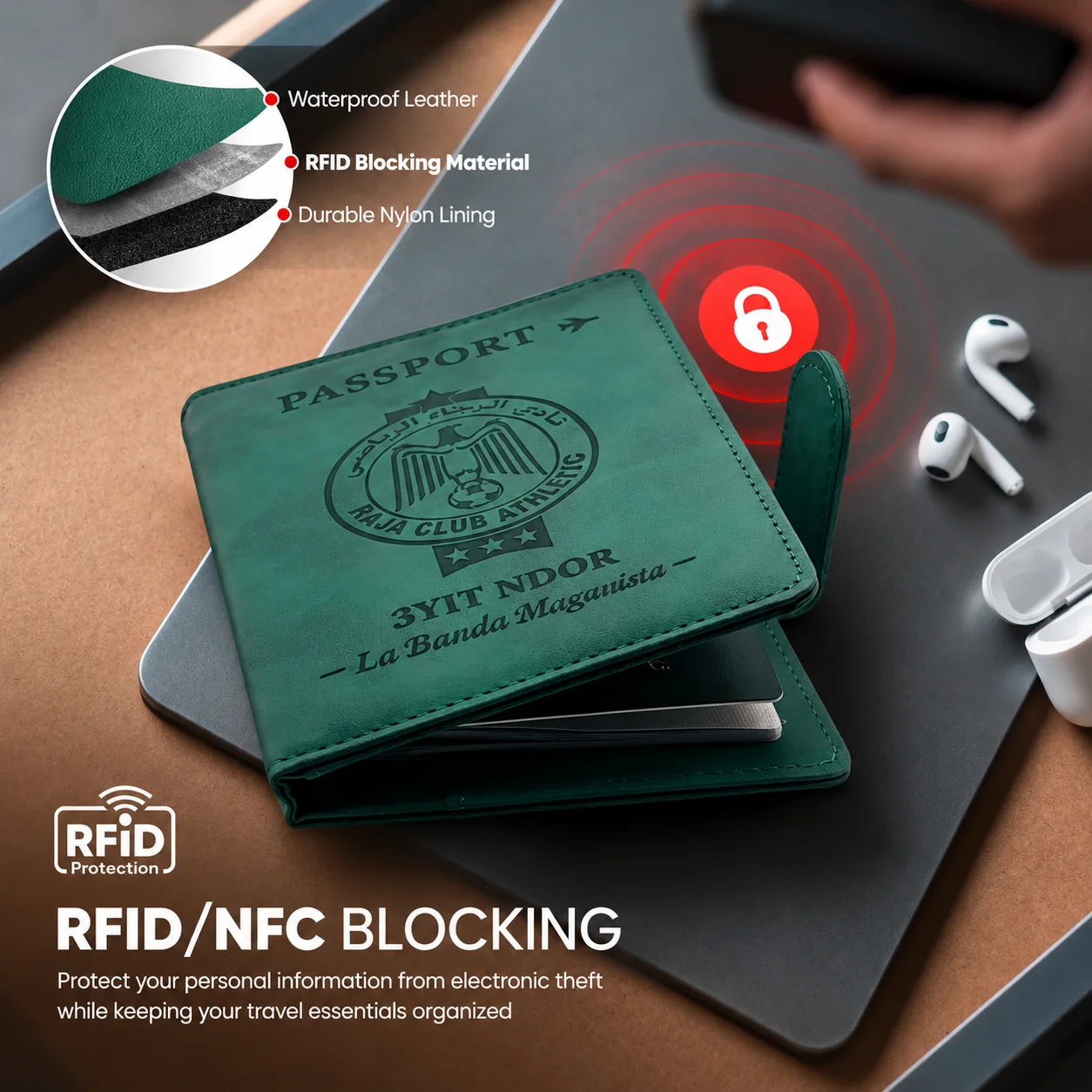 La Banda passport Wallet RFID.