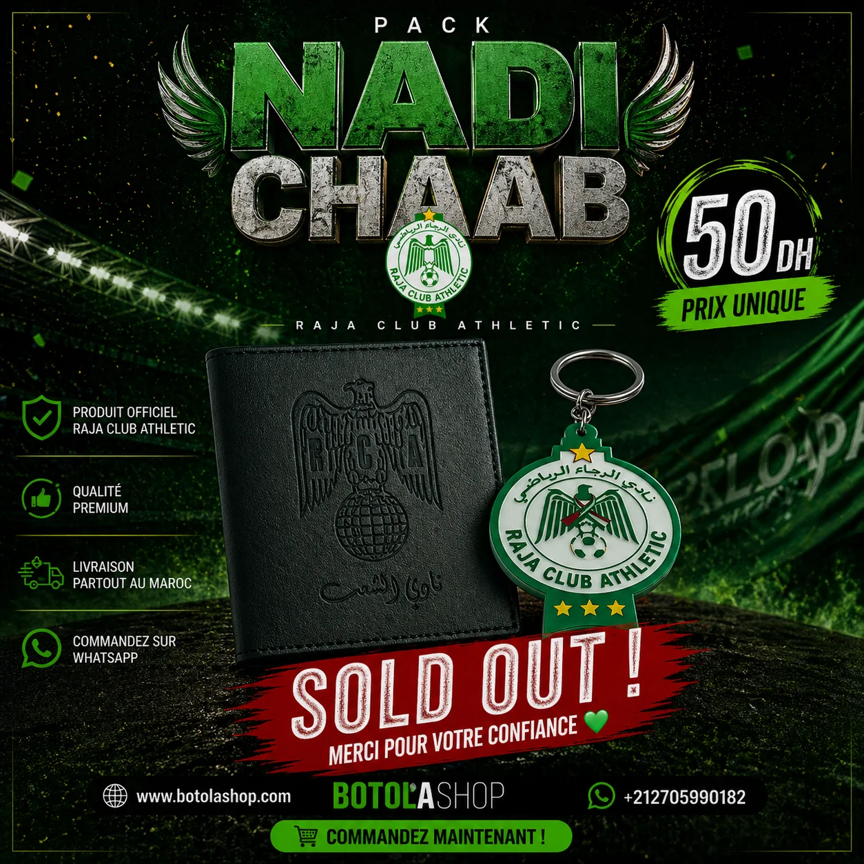 RAJA CLUB ATHLETIC – Pack Premium