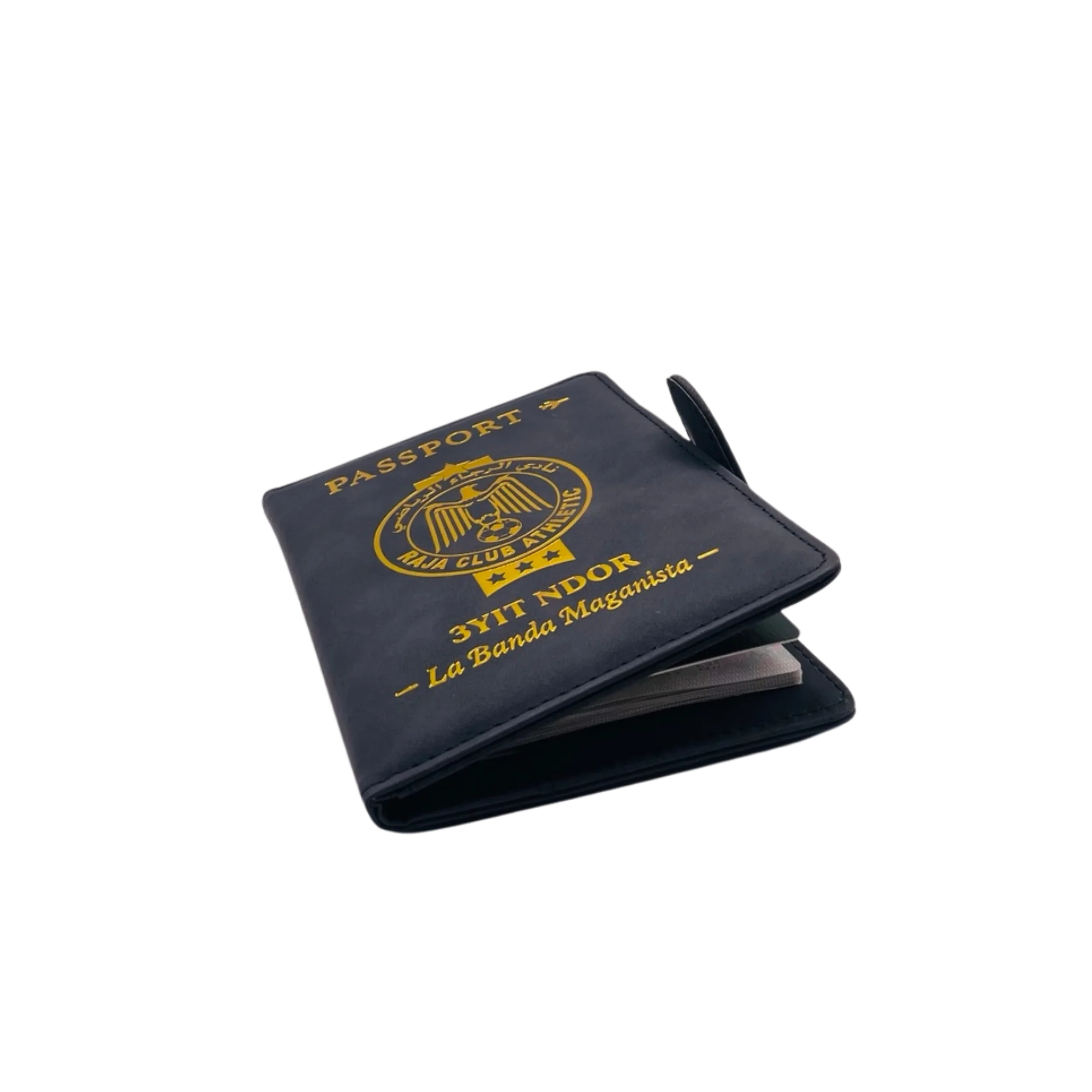La Banda Passport Wallet RFID | Premium Gold Stamping