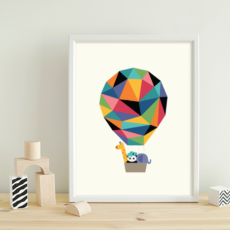 Famille de la forêt & Montgolfière