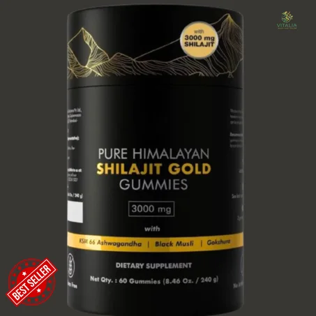 Gummies Shilajit de l’Himalaya  Énergie Ancestrale & Récupération Totale