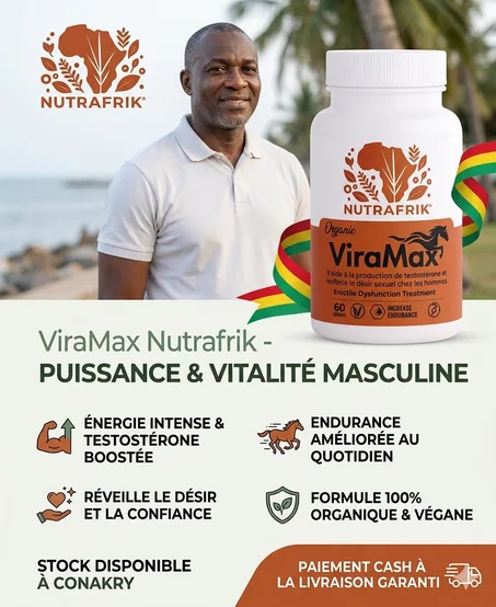 ViraMax Nutrafrik (60 Gélules) – Complément Énergie, Performance & Vitalité Masculine Suprême