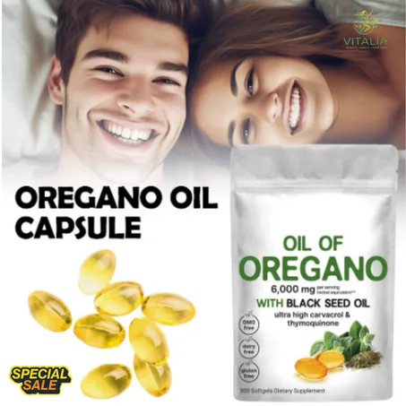 Huile d'Origan & Graine Noire (Habbatul Baraka) – Formule 2-en-1 Puissance Maximale