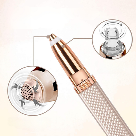 جهاز إزالة الشعر برأس الدقة الذهبي!