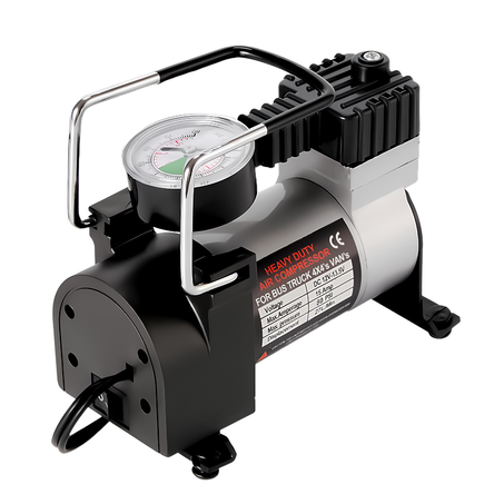 مضخة هواء معدنية محمولة للسيارة