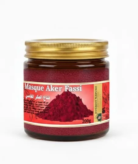 Masque facial avec Aker Fassi قناع للوجه بالعكر الفاسي