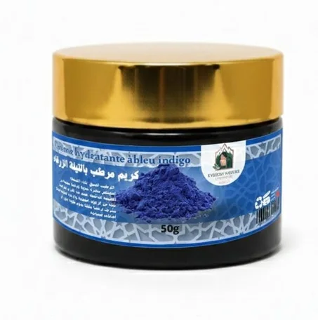 Crème hydratante àbleu indigo   كريم مرطب بالنيلة الزرقاء