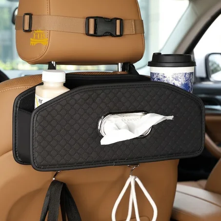 Car Mounted Waterproof Tissue Box صندوق مناديل مضاد للماء مثبت في السيارة