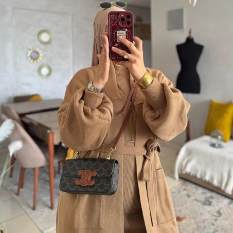 Ensemble 3 Pièces (Robe Sans Manches + Kimono à Manches Bouffantes + Ceinture)