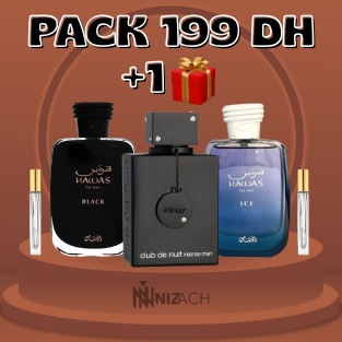 pack (hawa ice ; hawas black; club de nuit)