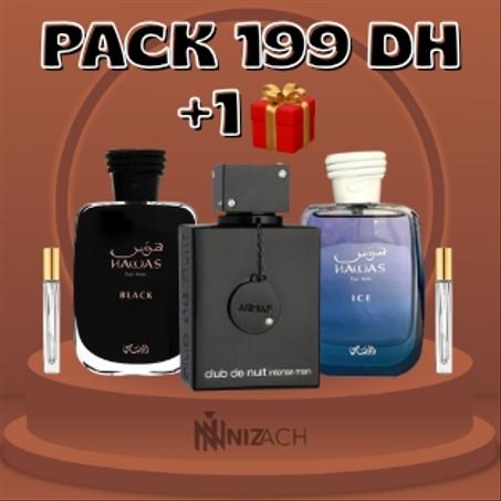 pack (hawa ice ; hawas black; club de nuit)