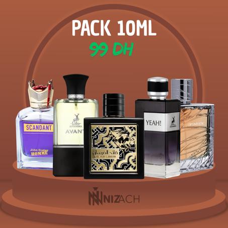PACK 10ML (scandant ,qaed al fursan ,yeah ,avant,optimystic)