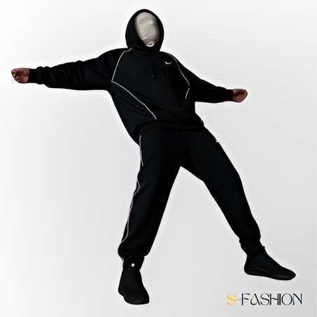 أونسومبل NIKE  رجالي – ستايل وفخامة باللون الأسود