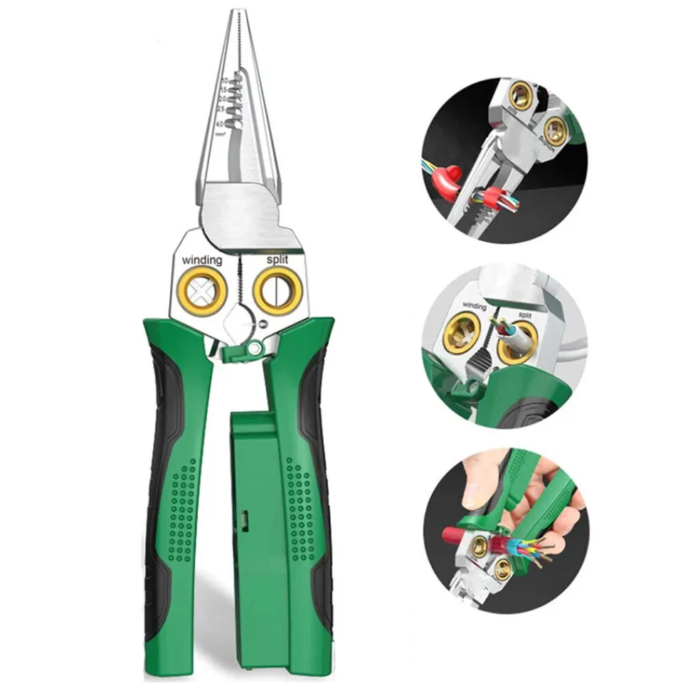 Pince multifonctions 7 en 1 ultra pratique pour couper et dénuder les fils électriques