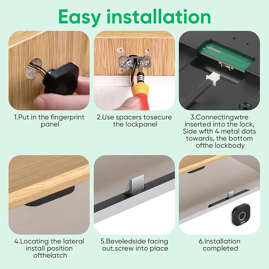 cabinet drawer fingerprint lock