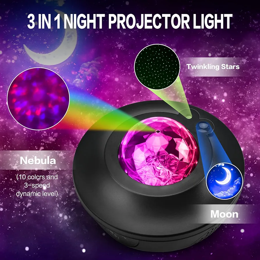 Galaxy Night Projector & Music Speaker