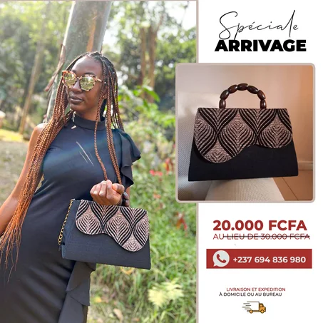 🖤 Sac à Main Prestige Noire – Élégance & Raffinement