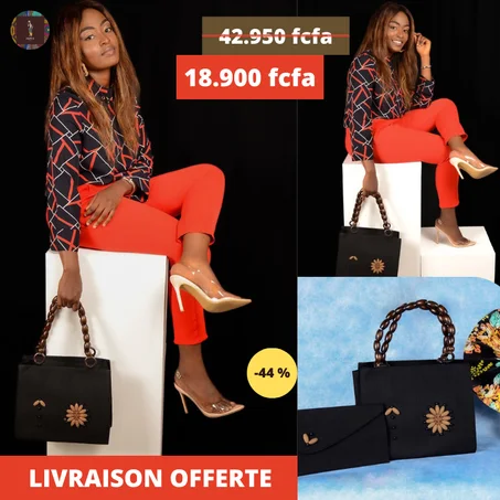 Sac à main noir-fashon