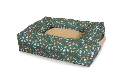 Coussin Rectangulaire avec Poignée "Green Happy Dog"