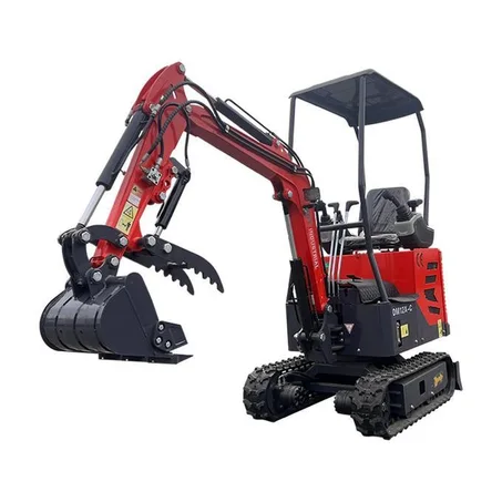 TYPHON TERROR XI STORM Mini Excavator – 1.1 Ton Trench Digger with Boom Swing, Hydraulic Thumb Clip, Bucket