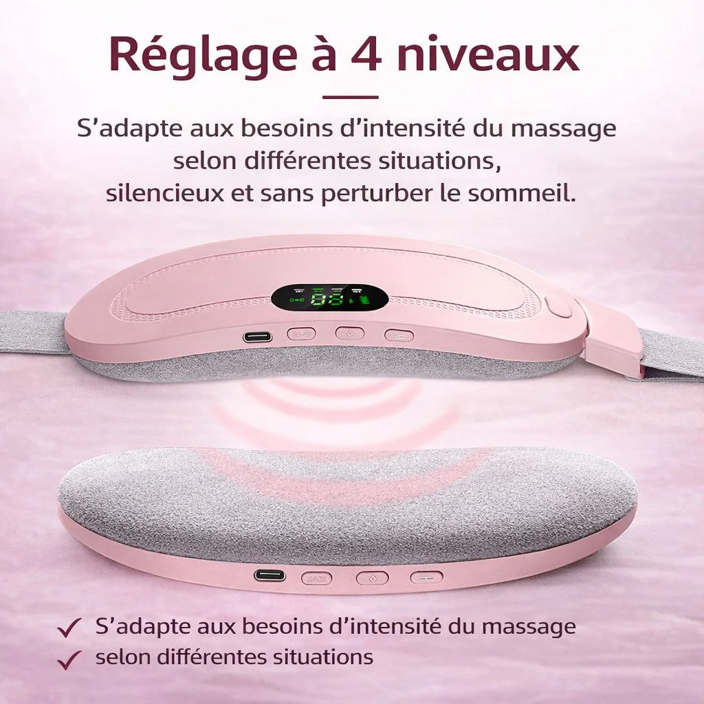 Ceinture de Soulagement Menstruel KYRIAH CARE™ – Chaleur & Vibration Apaisantes