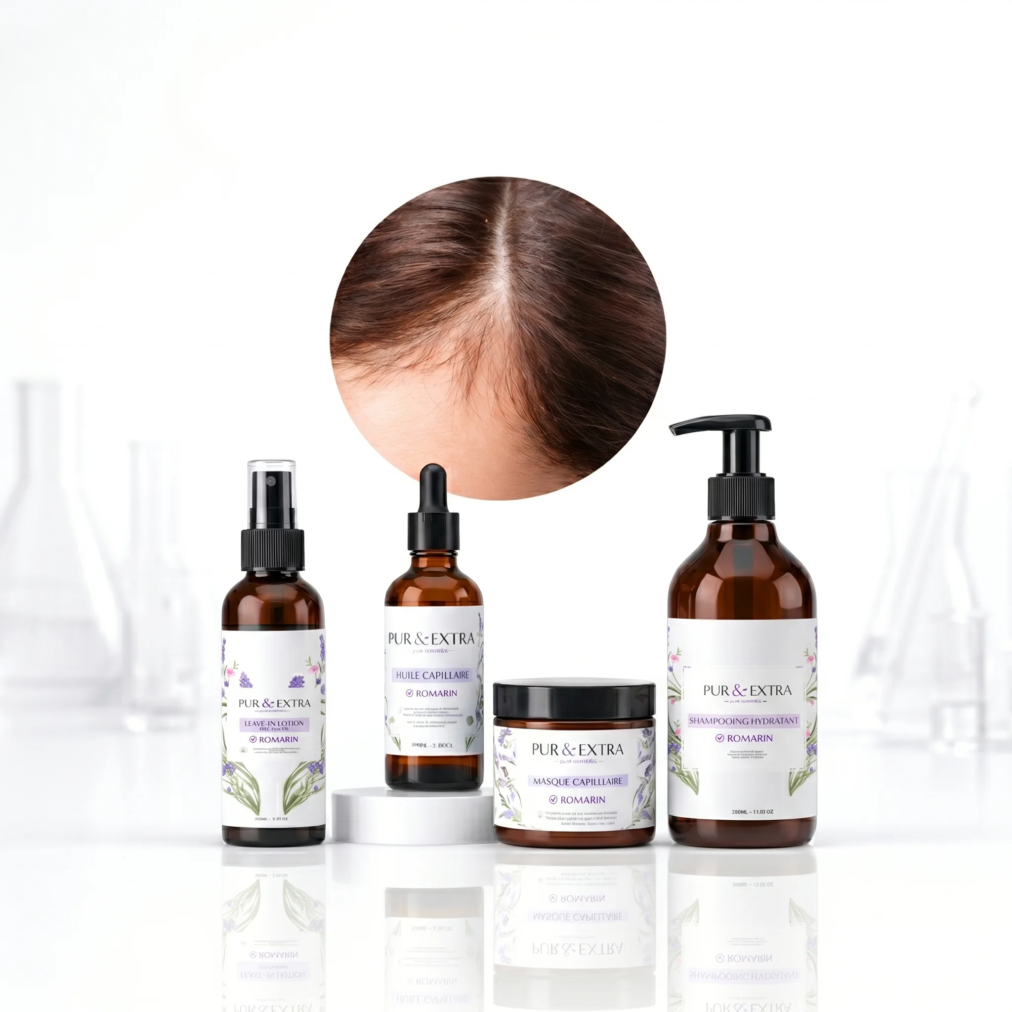 Pack pousse cheveux - X4 ROMARIN