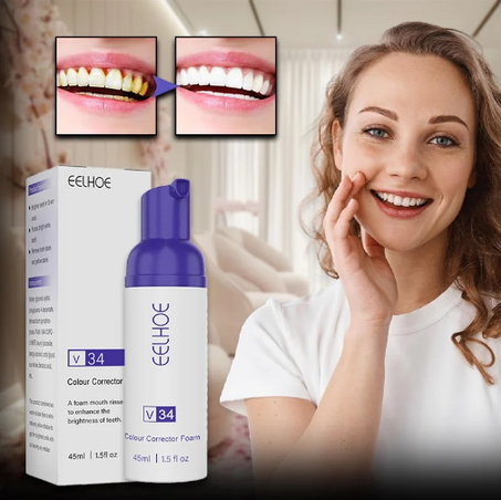 Teeth whitening foam