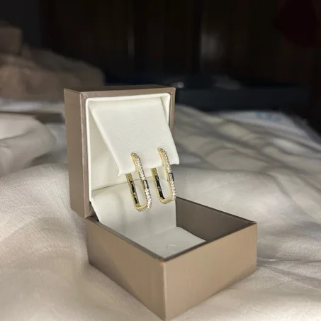 Boucles Anneau Doré Argenté