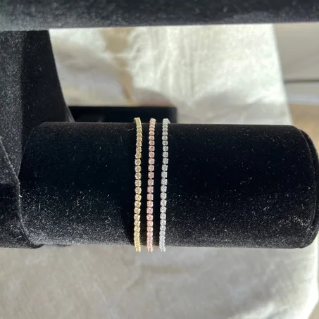 Trio "tennis" bracelets