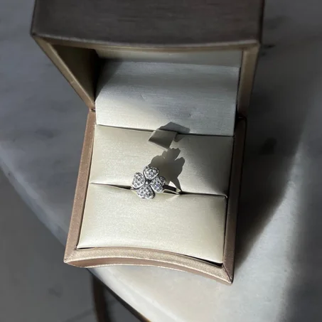 Bague "trefle" silver