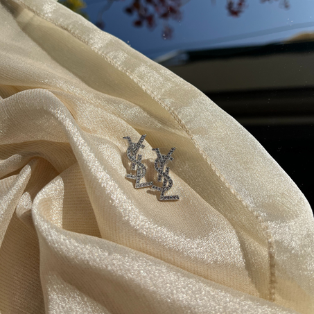 YSL Silver Earrings