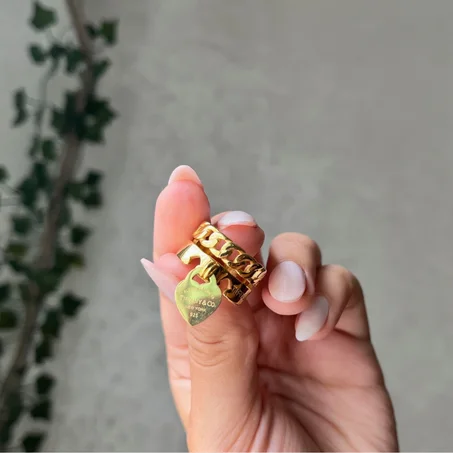 Bague Breloque Coeur