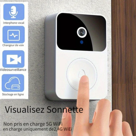 sonnette  intelligente sans fil avec camera connectée