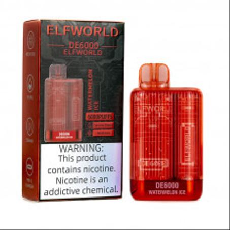 ELFWORLD RELOAD 6000 REPLACEABLE DISPOSABLE VAPE POD DEVICE WHOLESALE (6000 PUFFS)