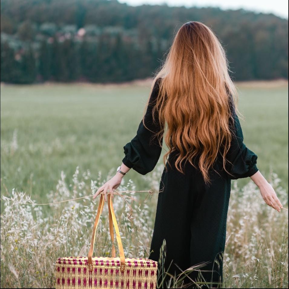 Straw bag