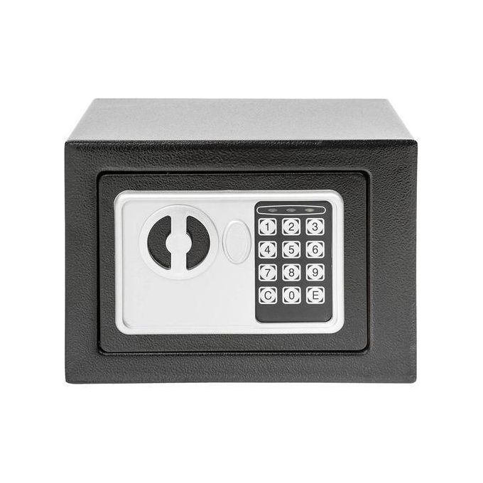 Coffre Fort à Serrure Électronique Avec Code PIN et 2 Clés 17×23×17cm