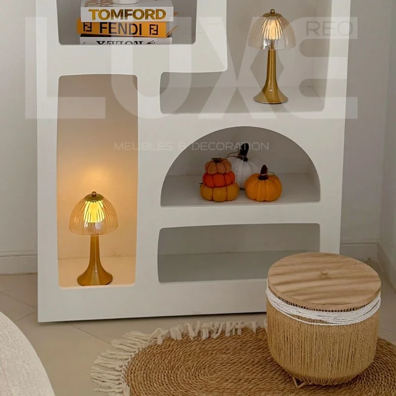 Boho curved niche shelf