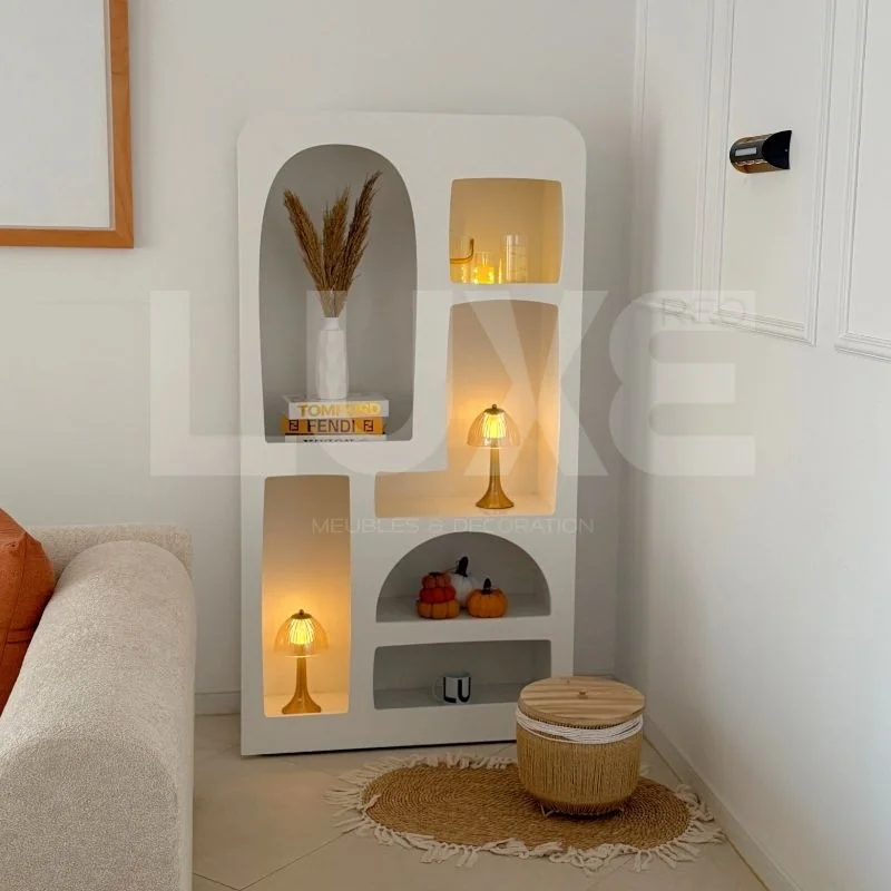 Boho curved niche shelf