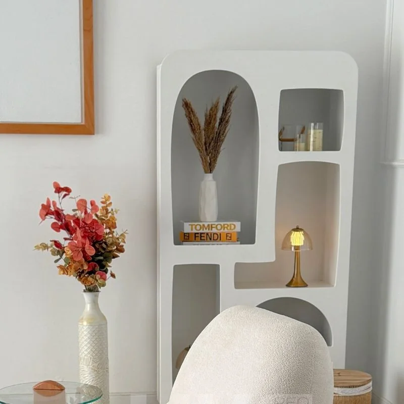 Boho curved niche shelf