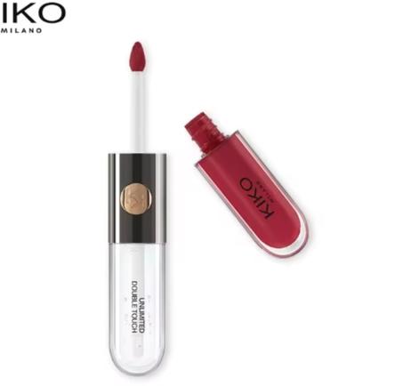 كيكو أحمر الشفاه برأسين مرآة شفافة ملمع الشفاه