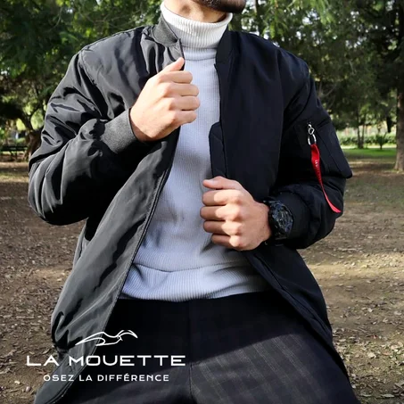 Blouson Chic Noir - Homme